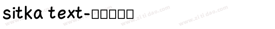 sitka text字体转换